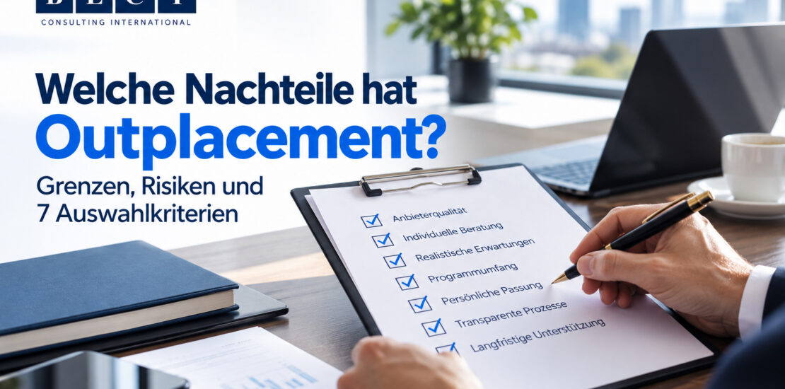 Welche Nachteile hat Outplacement? Grenzen, Risiken und 7 Auswahlkriterien