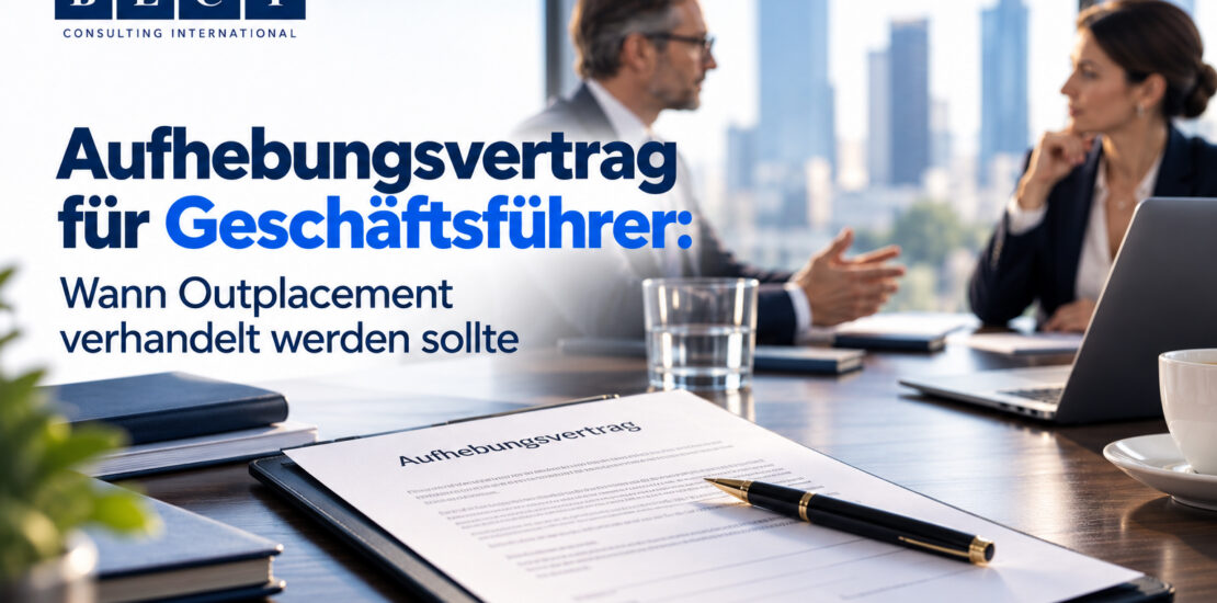 Aufhebungsvertrag für Geschäftsführer: Wann Outplacement verhandelt werden sollte